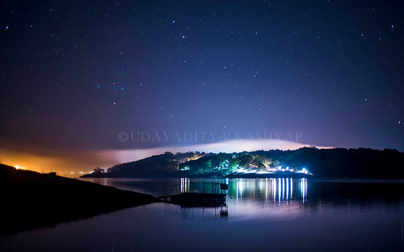 Umiam Lake night view